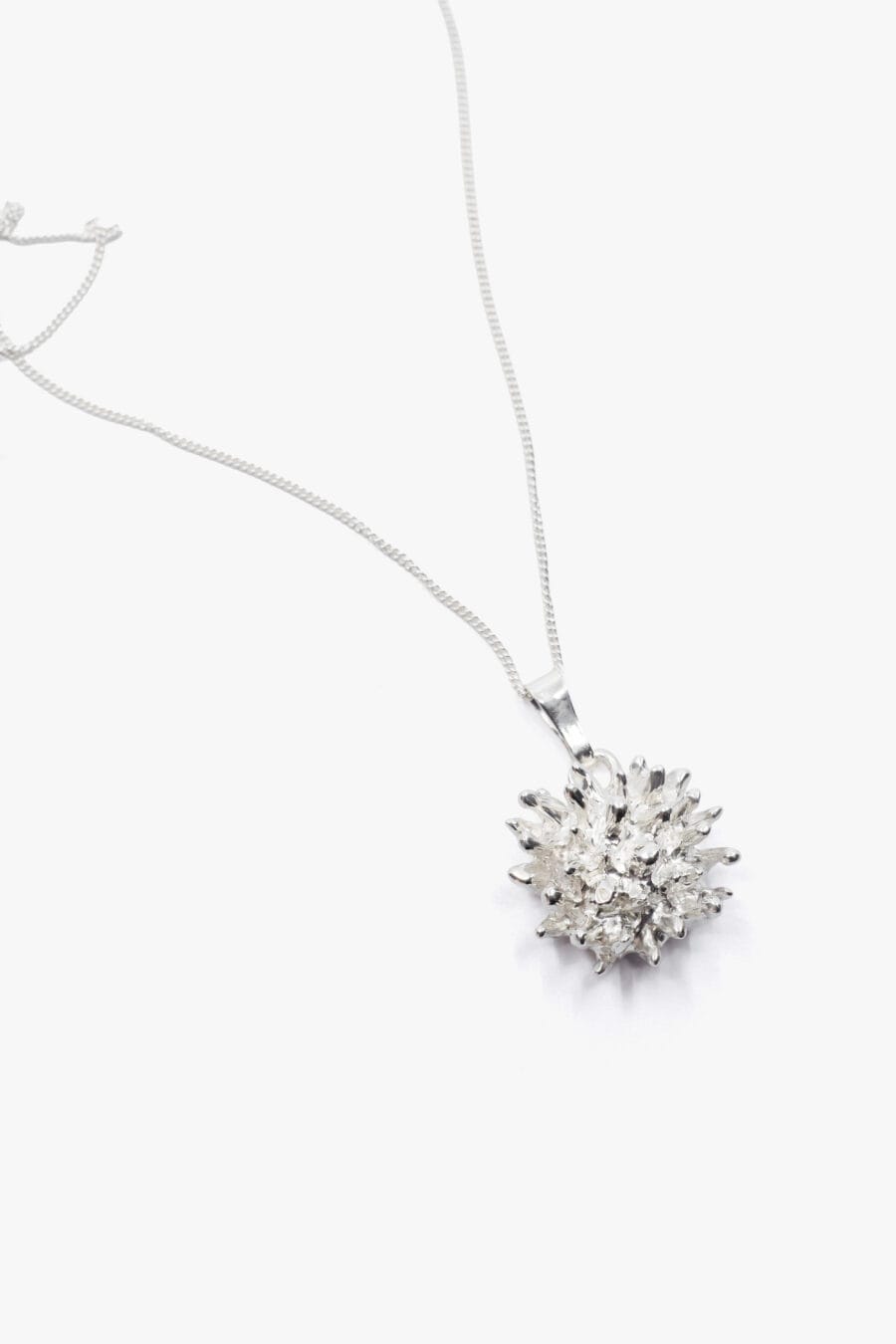 Reef handcrafted organic 925 sterling silver coral-inspired pendant